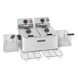 Friggitrice Professionale 2 x 4 L - Dynasteel
