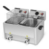 Friggitrice Professionale 2 x 8 L con Scarico - Dynasteel