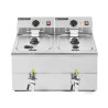 Friggitrice Professionale 2 x 8 L con Scarico - Dynasteel