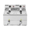 Professional Deep Fryer 2 x 8 L with Drain - Dynasteel