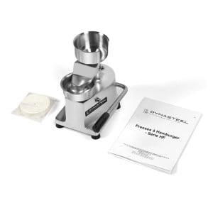 Pressa per hamburger - Ø 100 mm - Dynasteel