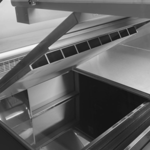 Vetrina di Servizio Premium con Piano di Lavoro - 489 L