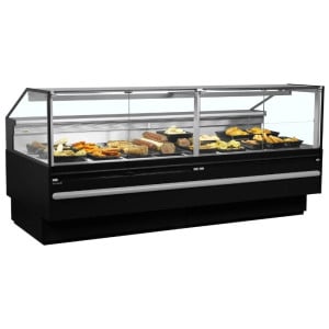 Vetrina Refrigerata da Supermercato Nera - 627 L - TEFCOLD