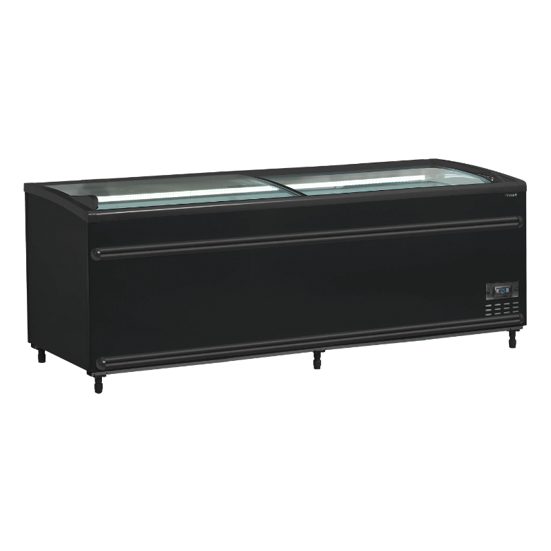 Frigorifero Congelatore Coperchio Vetro Curvo - Nero - 584 L - TEFCOLD