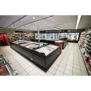 Frigorifero Congelatore Coperchio Vetro Curvo - Nero - 584 L - TEFCOLD