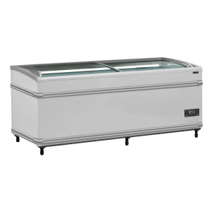 Frigorifero Congelatore Coperchio Vetro Curvo - Bianco - 500 L - TEFCOLD