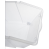 Set di 3 Contenitori per Ingredienti 30L + Coperchi + 4 Ruote
