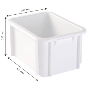 Vasca Rettangolare 15 L Bianco