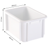 Vasca Rettangolare 15 L Bianco