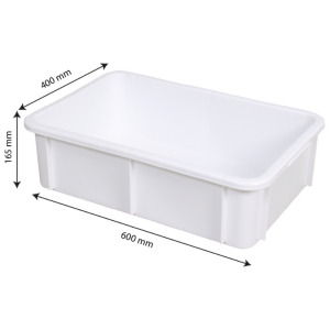 Rectangular Bin 25 L White