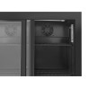 Retrobar Refrigerato 2 Porte in Vetro - Interno Nero Dynasteel
