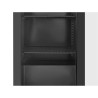 Retrobar Refrigerato 2 Porte in Vetro - Interno Nero Dynasteel