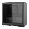 Retrobar Refrigerato 2 Porte in Vetro - Interno Nero Dynasteel