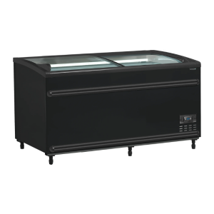 Frigorifero Congelatore Coperchio Vetro Curvo - Nero - 422 L - TEFCOLD