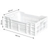 Cassa 600 X 400 Ajourée 40L Bianco - Gilac