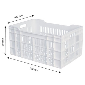 Cassa 600 X 400 Ajourée 60L Bianco - Gilac
