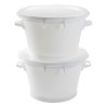 Baquet Tondo Fondo Rinforzato 50L Bianco - Gilac