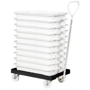 Base Girevole 4 Ruote Pivotanti - Staffa in Acciaio - Nero