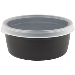 Round Airtight Container with Lid - 1.2 L - Set of 10