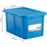 Contenitore HACCP Rettangolare con Coperchio - 55 L - Blu