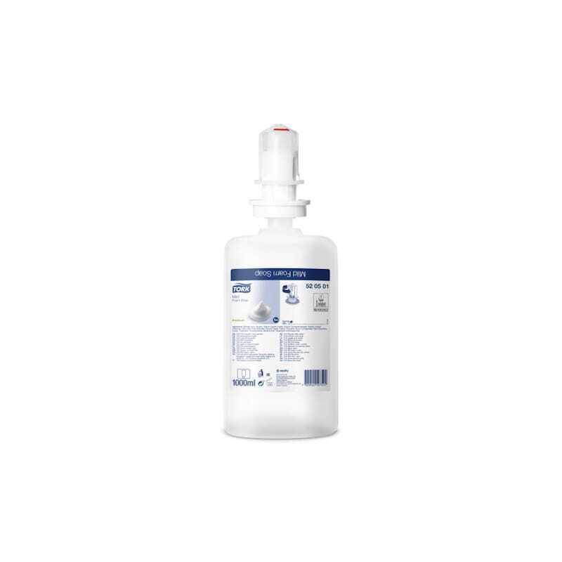 Tork Sapone Schiuma Delicato Trasparente - Confezione da 6 | Pelle nutrita, fresca e idratata Tork Sapone Schiuma Delicato Trasparente - Confezione da 6 | Pelle nutrita, fresca e idratata