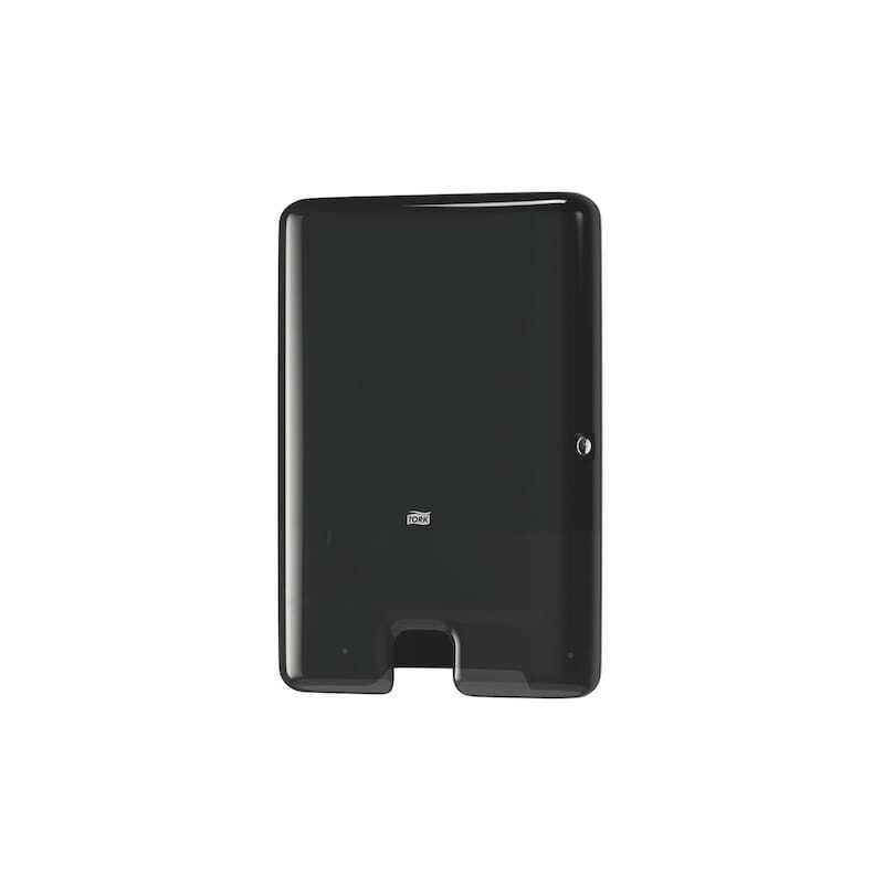 Distributore di asciugamani a fogli intercalati nero Tork Xpress® | Linea Elevation Distributore di asciugamani a fogli intercalati nero Tork Xpress® | Linea Elevation