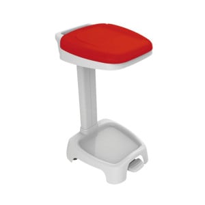 Supporto per Sacco Spazzatura con Coperchio Rosso - 120 L - Gilac