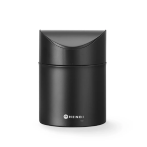 Pattumiera da Tavolo con Coperchio Basculante - Nero - HENDI
