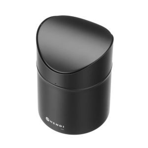 Pattumiera da Tavolo con Coperchio Basculante - Nero - HENDI