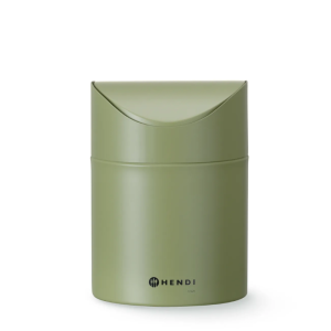 Pattumiera da Tavolo con Coperchio Basculante - Verde - HENDI