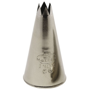 Bocchetta Rigata Inox - D7 Denti - ⌀ 11 mm - Lotto di 2 - Matfer