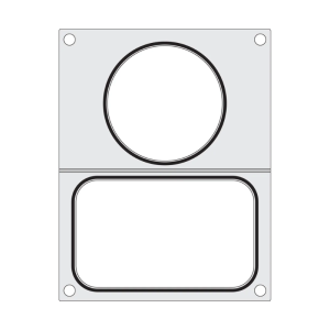 Sealing Matrix for Manual Sealer - Round and Rectangle Compartments