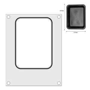 Matrice di Sigillatura per Sigillatrice Manuale - 187 x 137 mm - HENDI
