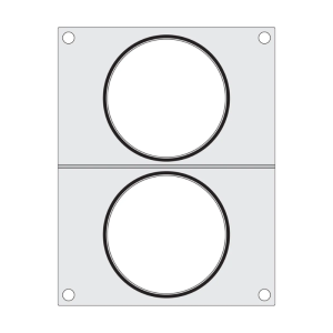 Matrice di Sigillatura per Sigillatrice Manuale - 2 Scomparti - HENDI