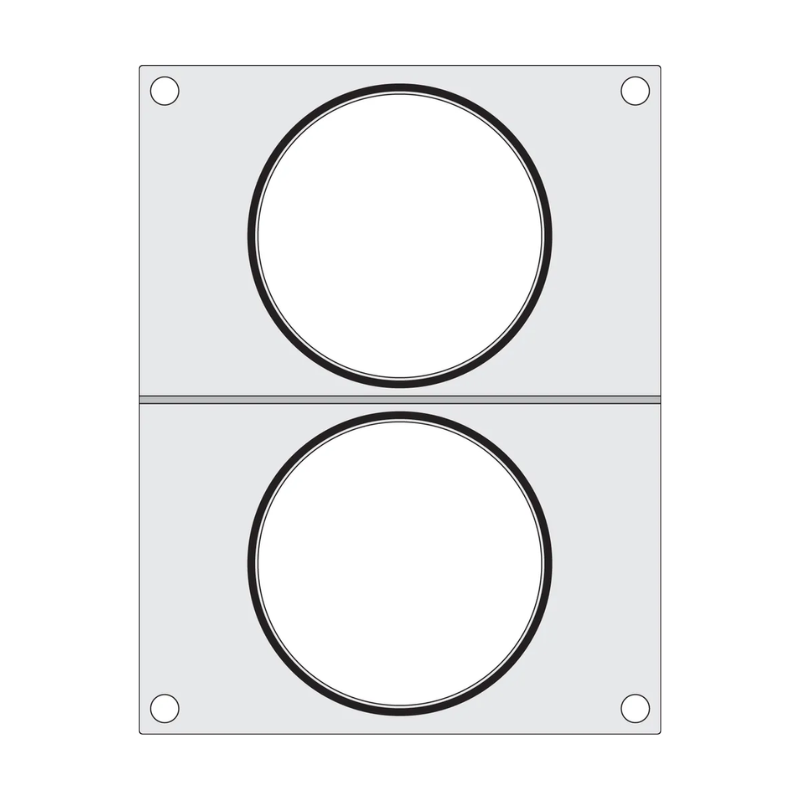 Matrice di Sigillatura per Sigillatrice Manuale - 2 Scomparti - HENDI