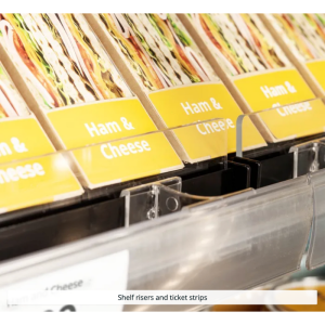 Low Open Supermarket Refrigerated Display Case - Black - 360 L