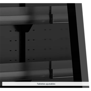 Vetrina Refrigerata Bassa Supermercato Aperta - Nero - 360 L