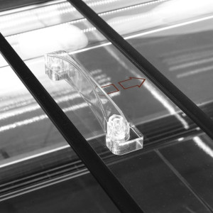 Frigorifero Congelatore Coperchio in Vetro Nero - 320 L - TEFCOLD