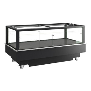 Frigorifero Congelatore Coperchio Vetro Nero - 427 L - TEFCOLD