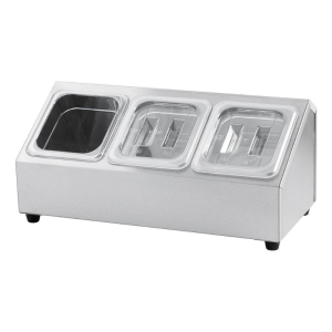 Espositore per 3 Vaschette GN 1/6 - P 150 mm - Stalgast
