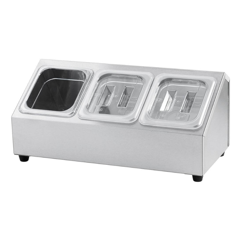 Espositore per 3 Vaschette GN 1/6 - P 150 mm - Stalgast