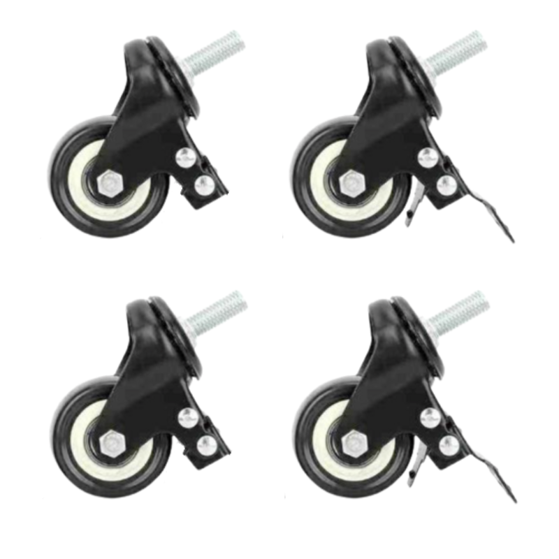 Ruote per Tavoli Inox e Lavelli - Lotto di 4 - Dynasteel