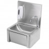 Lavabo a comando femorale in acciaio inox - Dynasteel