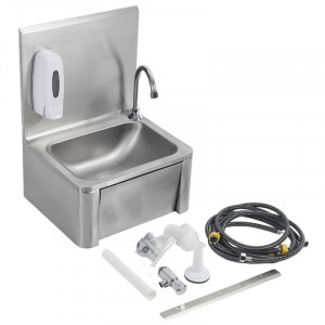 Lavabo a comando femorale in acciaio inox - Dynasteel
