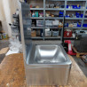 Lavabo a comando femorale in acciaio inox - Dynasteel