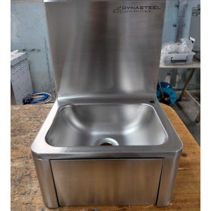 Lavabo a comando femorale in acciaio inox - Dynasteel