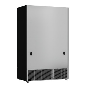 Vetrina Refrigerata Positiva 2 Porte Nera - 1000L | CombiSteel