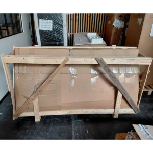 Cappa Snack Completa 900 - Lunghezza 1600 - Motore, Led e Variatore - Dynasteel