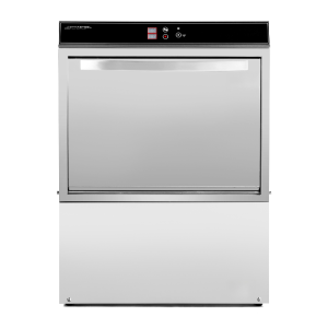 Lavastoviglie Professionale con Dosatore di Liquido di Risciacquo e Detergente e Pompa di Scarico - 50 x 50 cm - Dynasteel