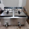 Friggitrice Professionale 2 x 13 L con Scarico - Dynasteel: Prestazioni e durata per la tua cucina